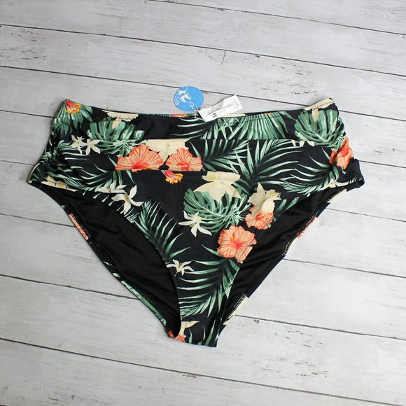 Cupshe Swimwear Women's High Waist Bikini Swim Bottoms Plus Size 3X - Picture 1 of 5